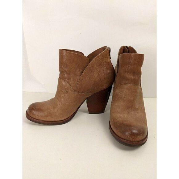 Kork ease Castaneda Brown tan leather booties size 6M - Picture 5 of 7